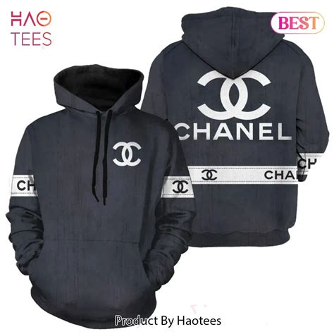 chanel hoodie mens black|chanel sweaters 2022.